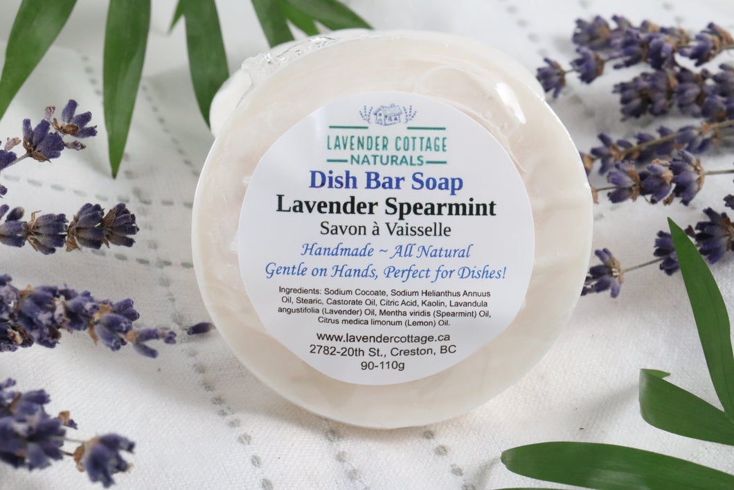 Solid Dish Bar Soap - Lavender Spearmint