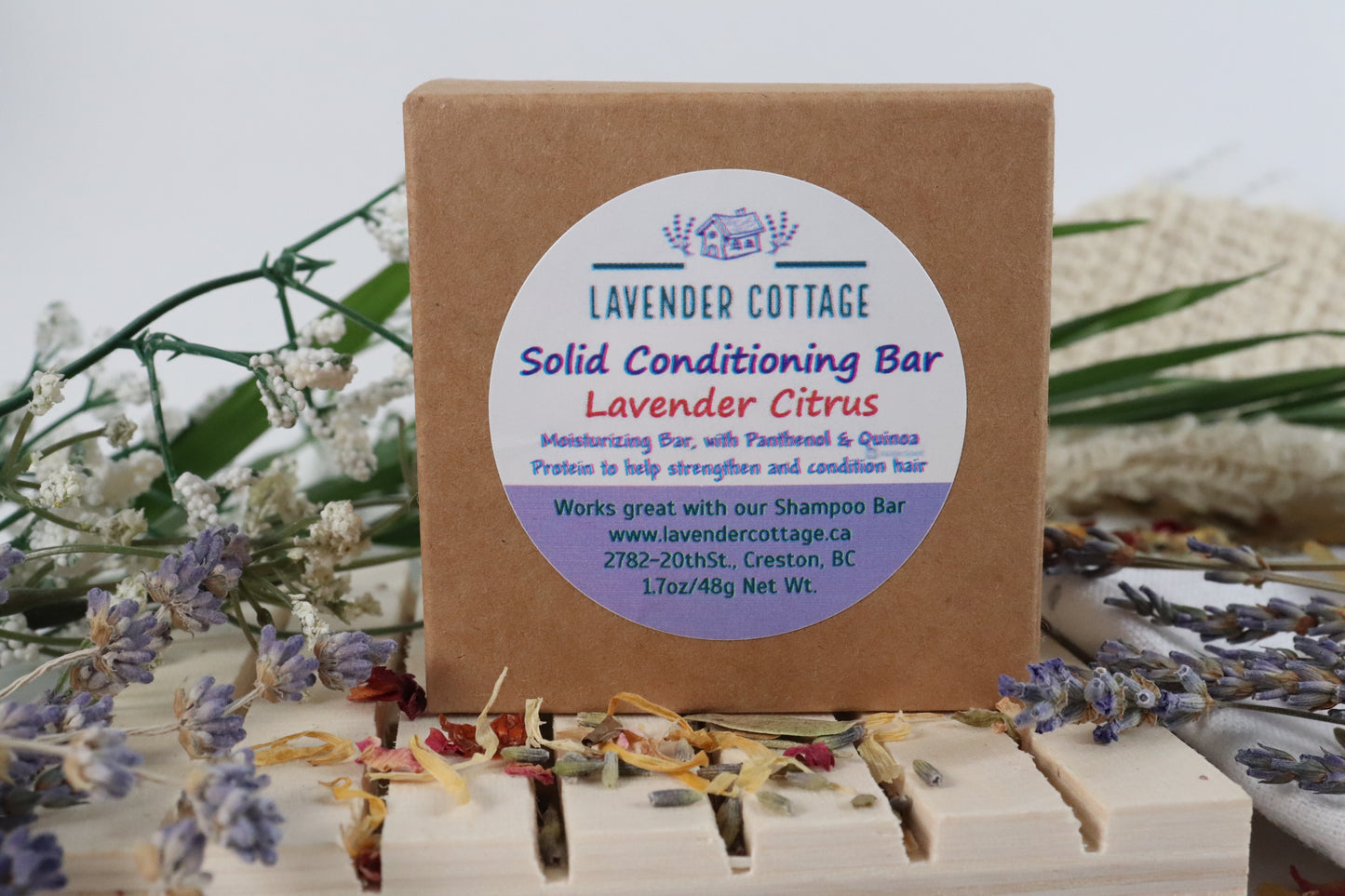 Lavender Citrus Solid Hair Conditioning Bar - Wholesale (6 Bars)